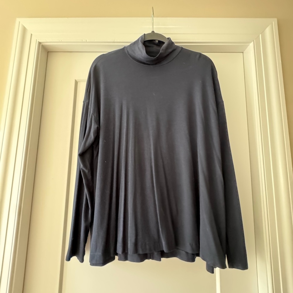 J. Jill Navy Turtleneck Top